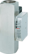 Metal variable area flow switches with flow indicator up to 350 bar