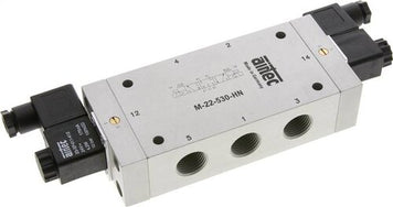 Airtec Válvulas Solenoides Neumática 5/3 Vías Serie M