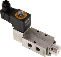 Acero Inoxidable 5/2-Vías Válvulas Solenoides Neumática