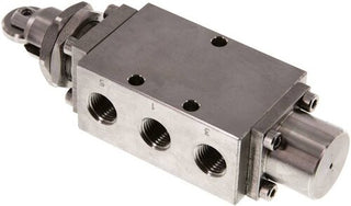 Acero Inoxidable Válvulas Con Palanca De Rodillo Neumáticas 5/2 Vías