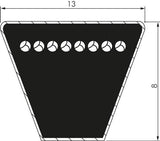 Imagen destacada de la colección - A 13x8 Mm Correas Trapezoidales Clásicas Imperiales DIN 2215