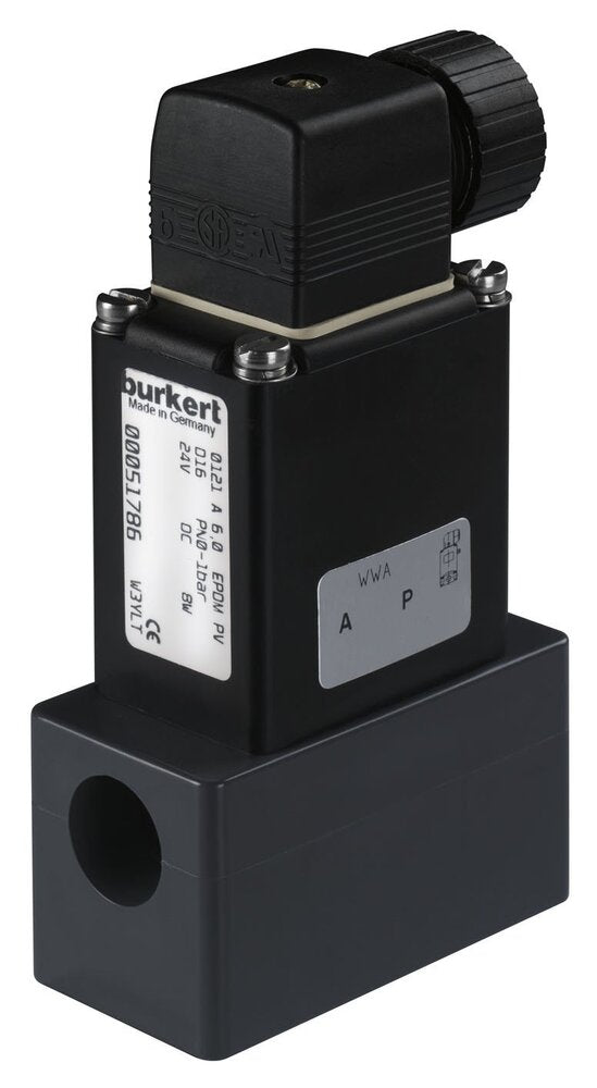 Válvula Solenoide G3/8'' NC Plástico EPDM 0-2bar/29psi 230VAC 0121 49291