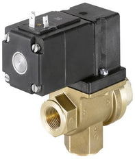 Válvula Solenoide 3/2 Vías G3/8'' NC Latón NBR 0-1bar/15psi 230VAC/DC Vacío 0131 59302