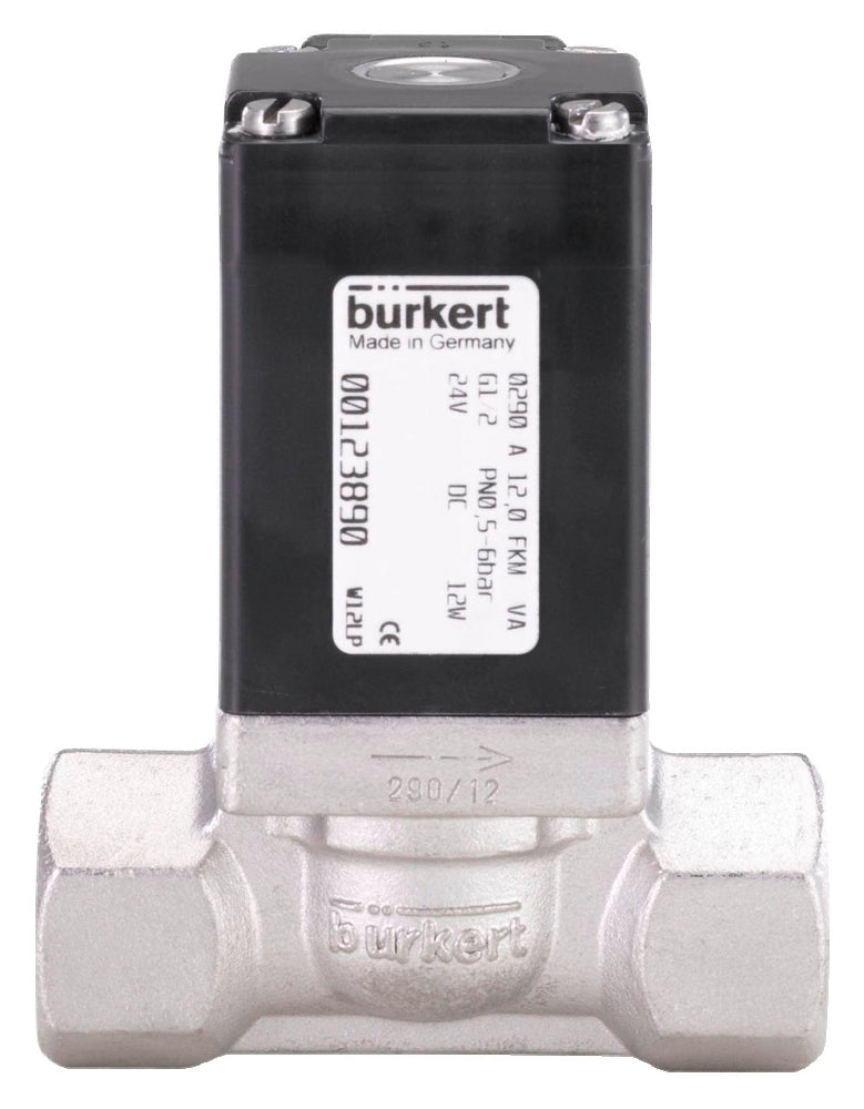 Válvula Solenoide G1/2'' NC Acero Inoxidable FKM 0-16bar/232psi 24VAC/DC Vacío 290 49987