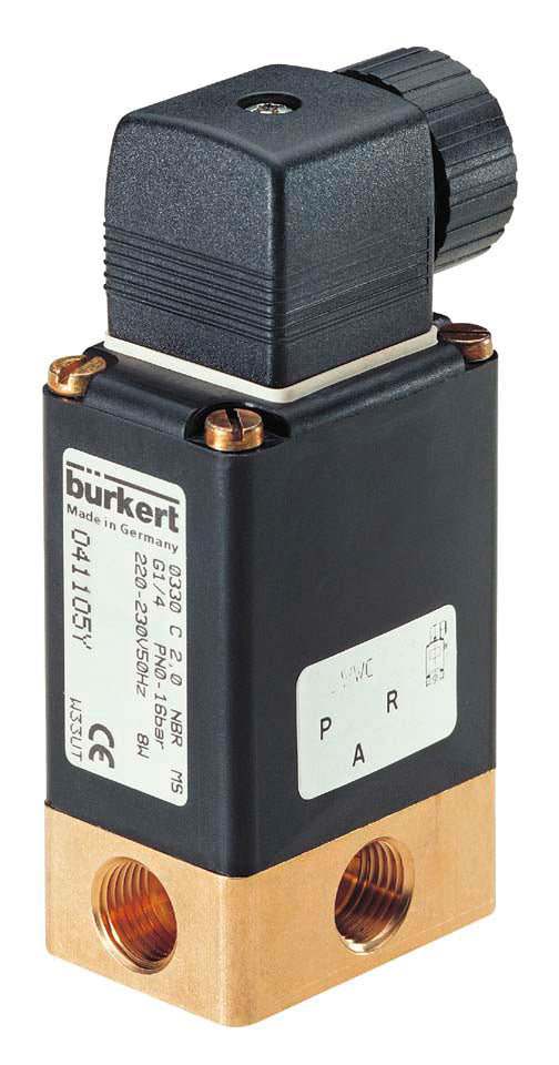 Válvula Solenoide 3/2 Vías G1/4'' Mezclar Latón NBR -1-2.5bar/-15-36psi 24VDC Vacío 0330 47283