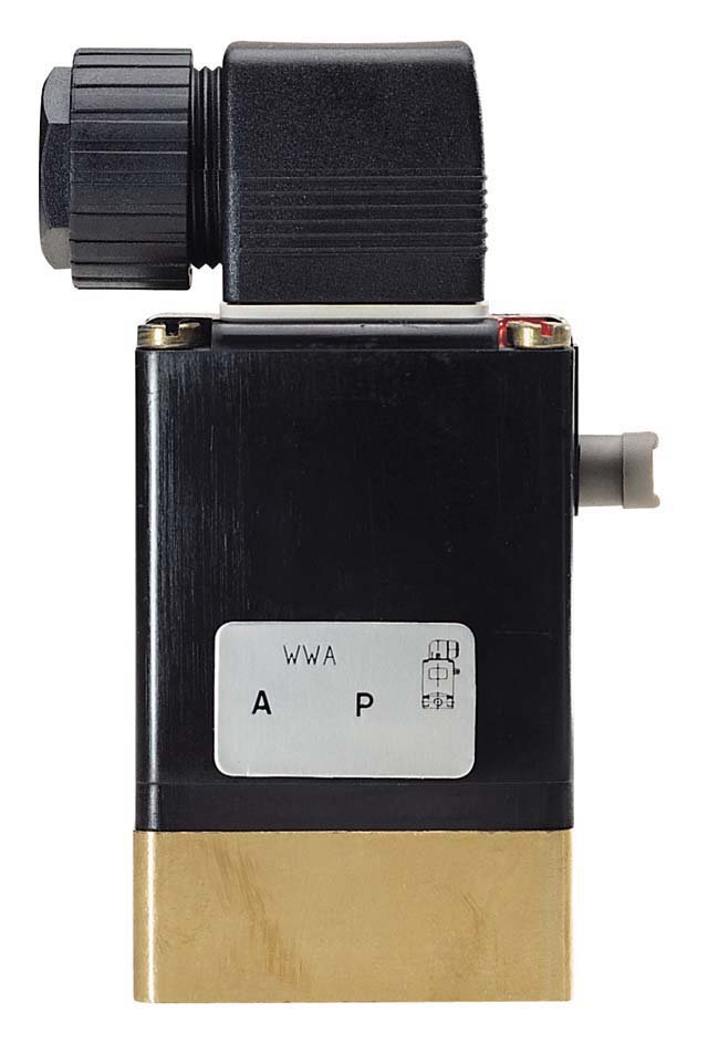 Válvula solenoide 32x46mm SFB Brida NC Latón FKM 0-10bar/145psi 24VDC Oxígeno Sin Grasa/Aceite 0331 124187