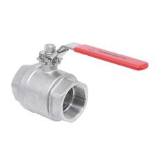 Rp 2-1/2'' F/F 2-Piece 2-Way Stainless Steel Ball Valve 69 bar RTFE - TamesonPRO 1111-212