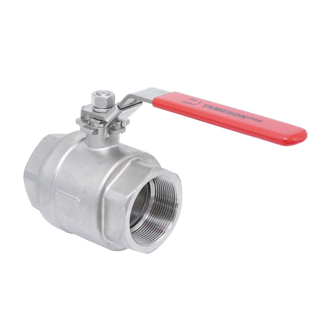 Rp 1-1/4'' F/F 2-Piece 2-Way Stainless Steel Ball Valve 69 bar RTFE - TamesonPRO 1111-114