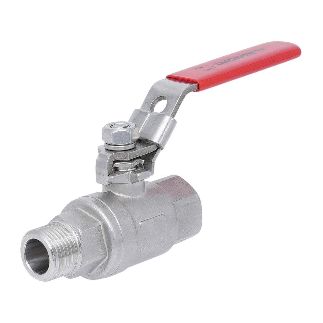 R/Rp 1-1/4'' 2-Piece 2-Way Stainless Steel Ball Valve 69 bar RTFE - TamesonPRO 1112-114