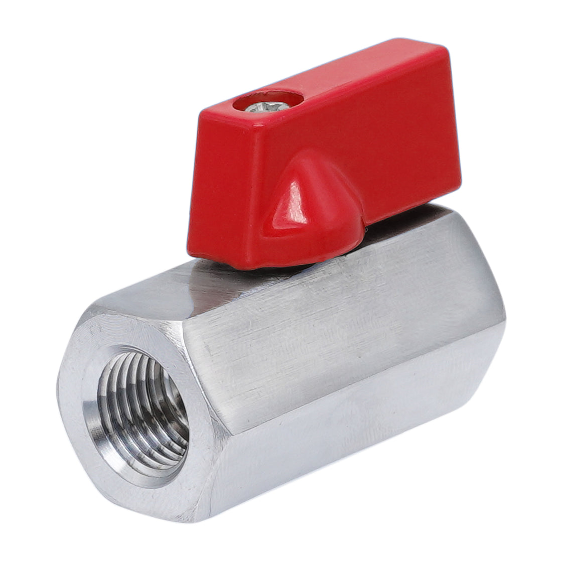 G 3/4'' F/F Válvula De Bola Mini De Acero Inoxidable 69 Bar PTFE - TamesonPRO 1113-034-F