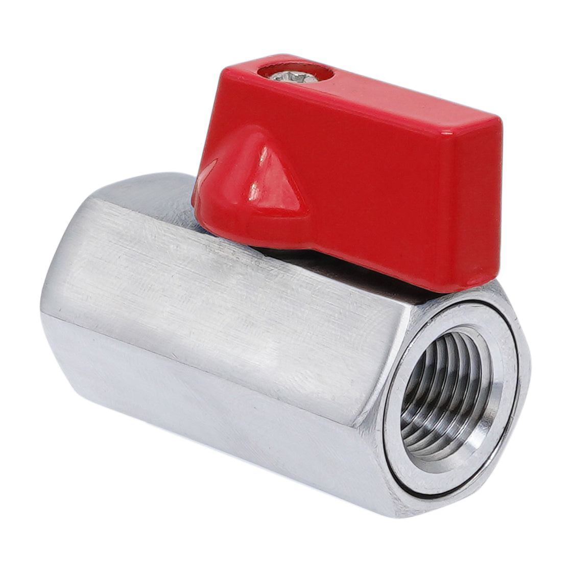 G 1/4'' F/F Válvula De Bola Mini De Acero Inoxidable 69 Bar PTFE - TamesonPRO 1113-014-F