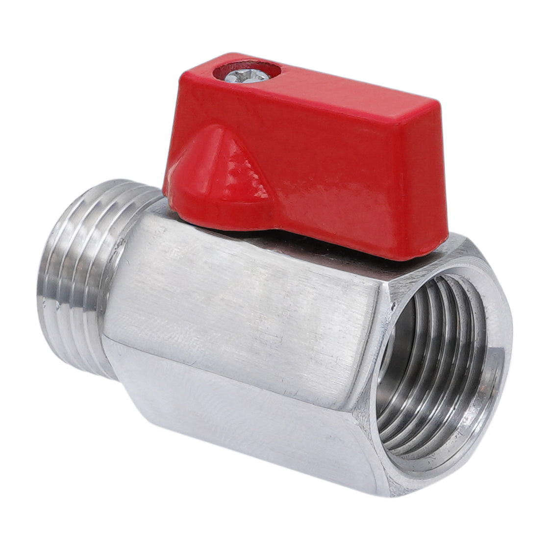 G 1/8'' M/F Válvula De Bola Mini De Acero Inoxidable 69 Bar PTFE - TamesonPRO 1113-018-MF