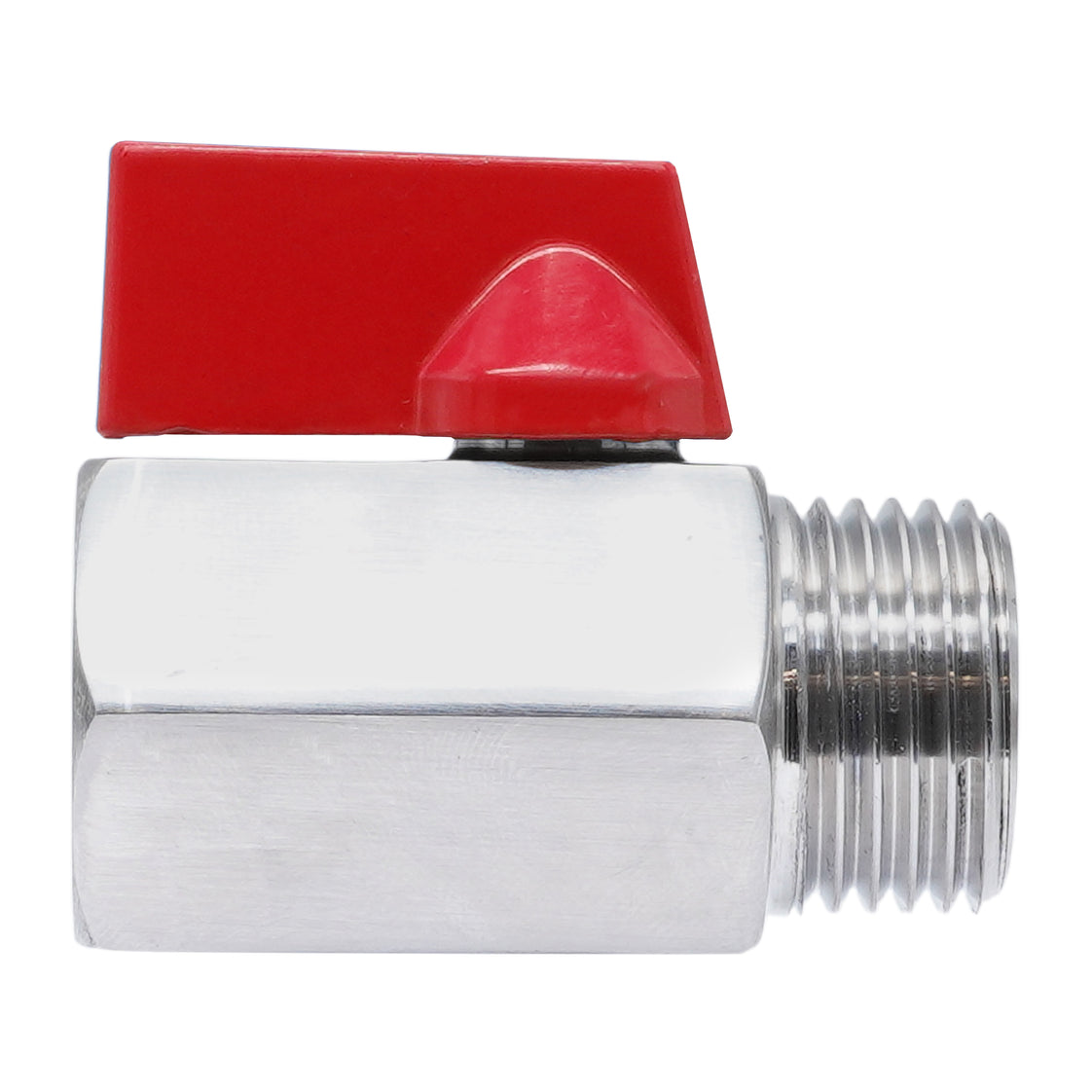 G 1/8'' M/F Válvula De Bola Mini De Acero Inoxidable 69 Bar PTFE - TamesonPRO 1113-018-MF
