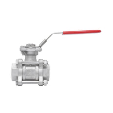 Rp 3'' 3-Piece 2-Way Stainless Steel Ball Valve 69 bar RTFE ISO-Top F07/F10 - TamesonPRO 1121-300
