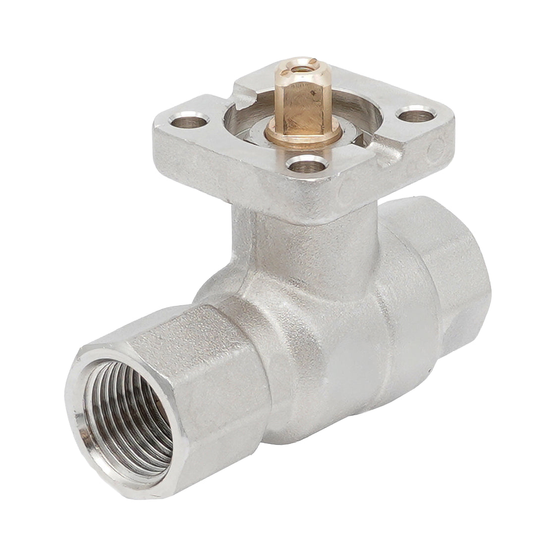 Válvula de bola 2 vías de latón Rp 3/8" ISO-Top F03 PN40