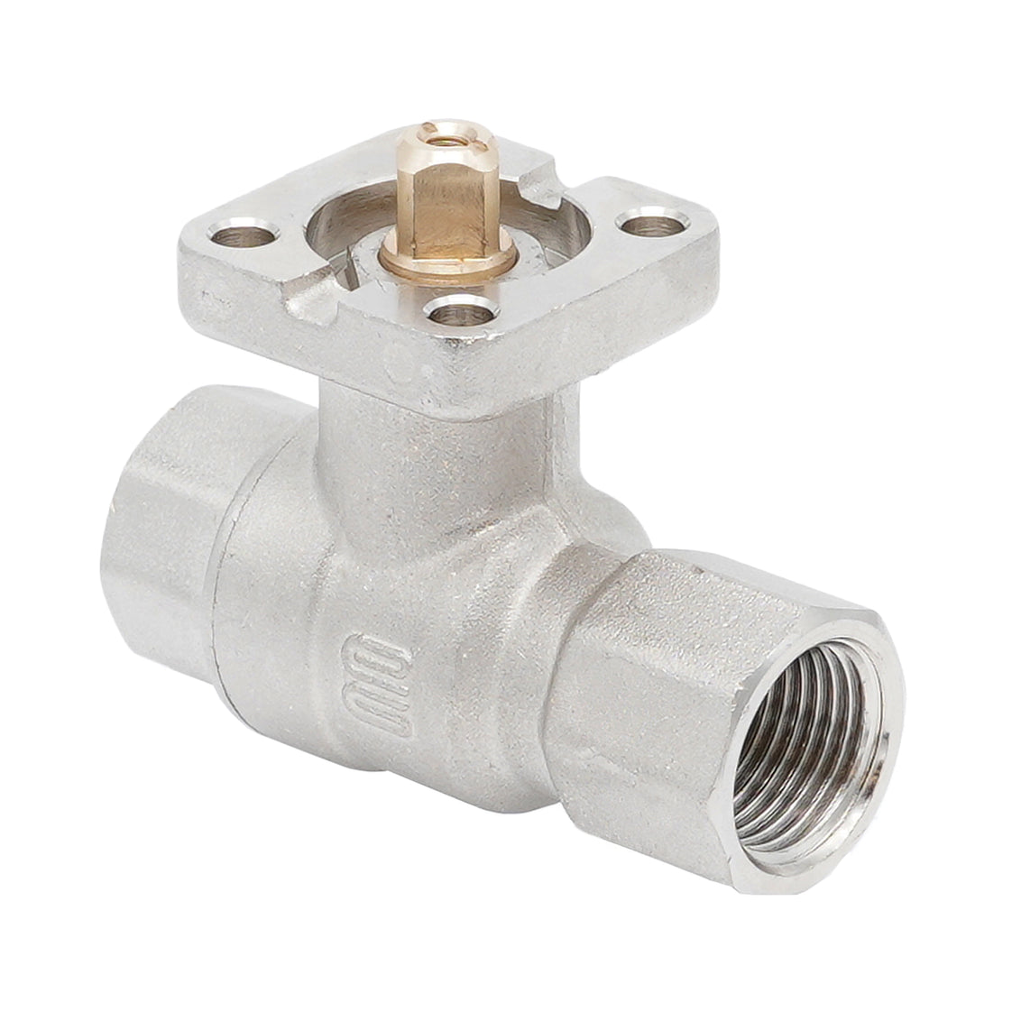 Válvula de bola 2 vías de latón Rp 3/8" ISO-Top F03 PN40