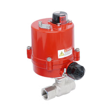 Válvula de bola eléctrica 2 vías de latón Rp 3/4" 100-240 V AC