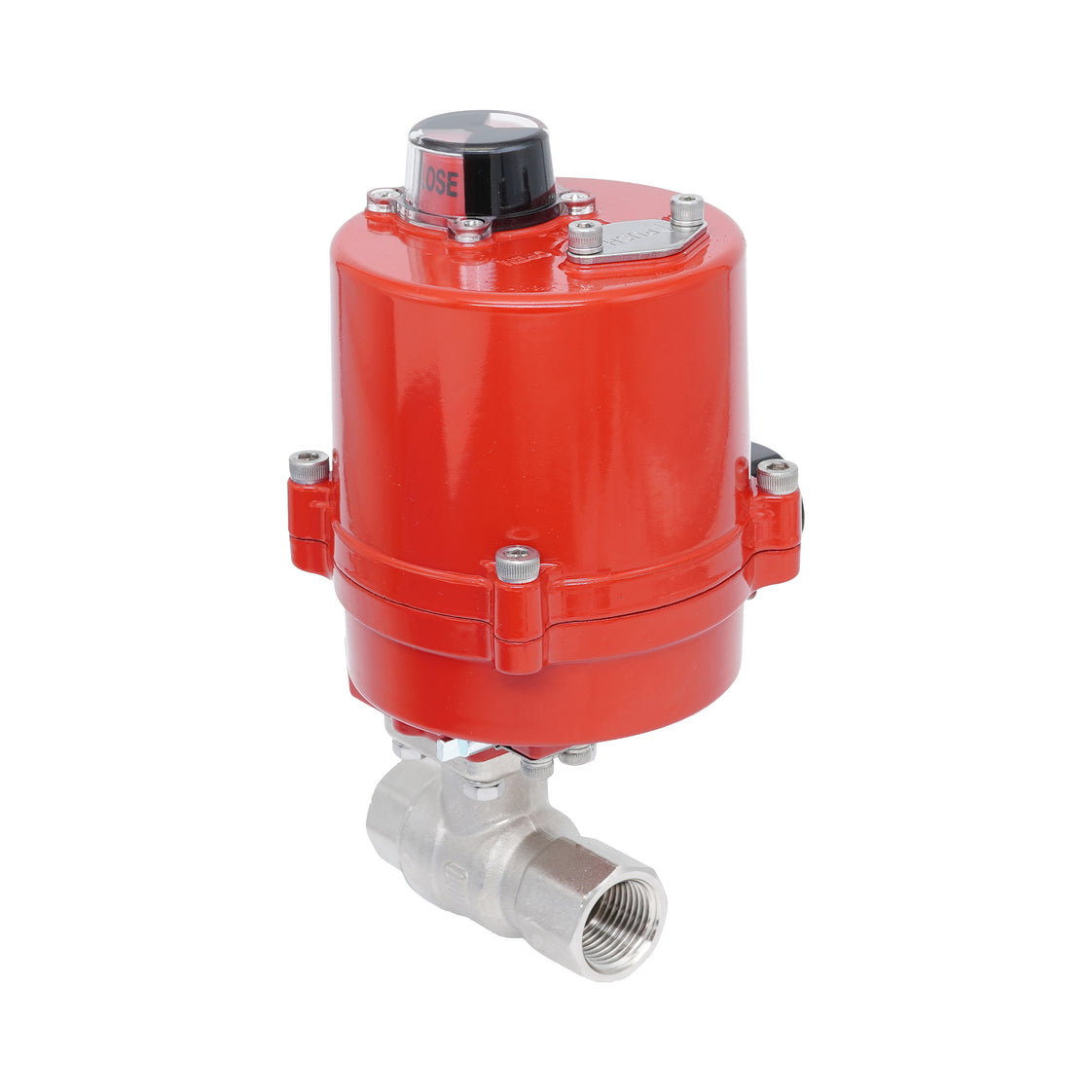 Válvula de bola eléctrica 2 vías de latón Rp 3/4" 100-240 V AC