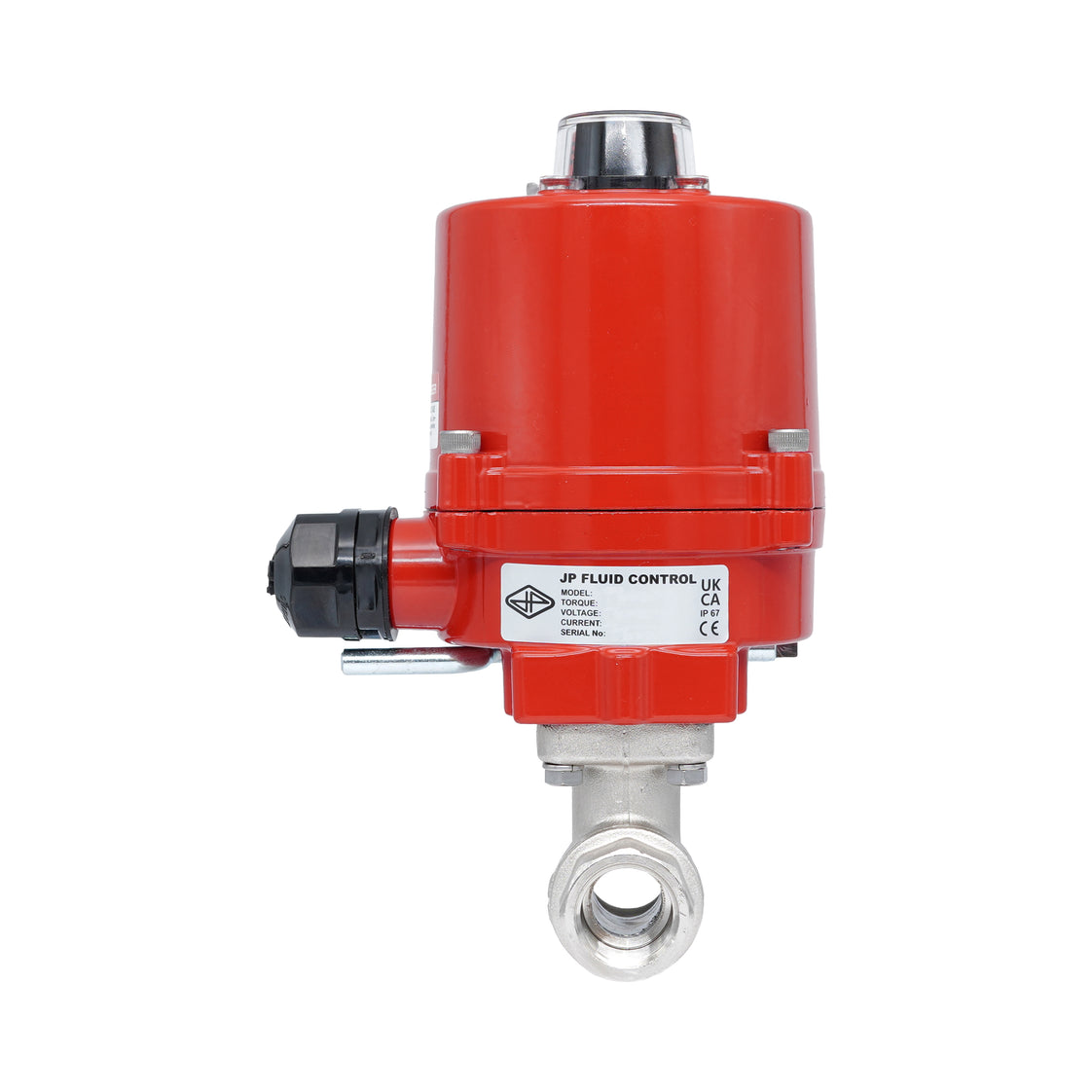 Válvula de bola eléctrica 2 vías de latón Rp 3/8" 24 V AC/DC