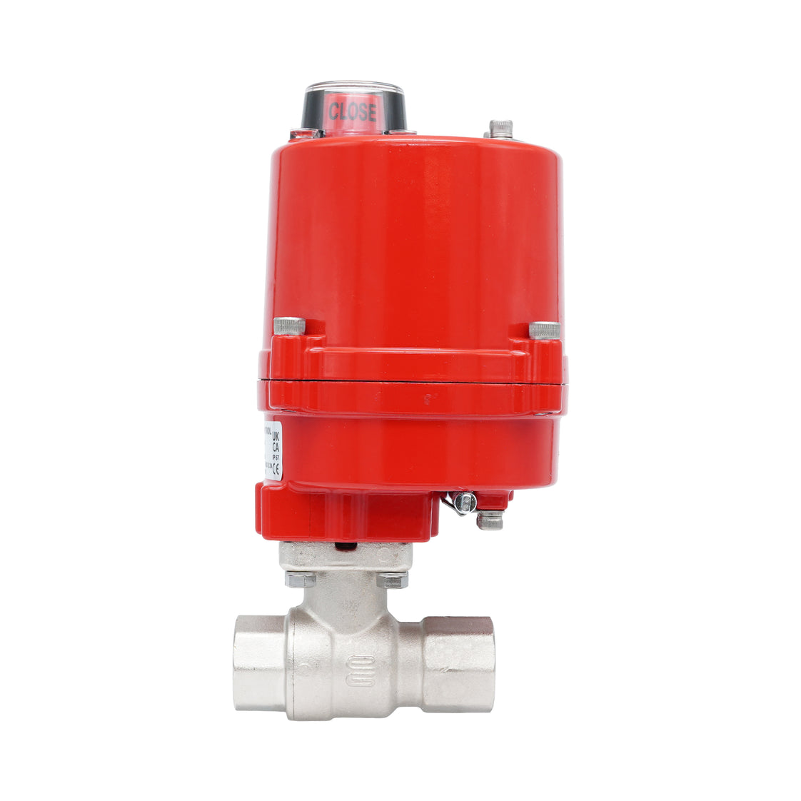Válvula de bola eléctrica 2 vías de latón Rp 3/4" 100-240 V AC