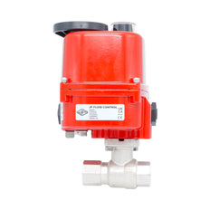Válvula de bola eléctrica modulante 2 vías de latón Rp 1/4" 24 V AC/DC