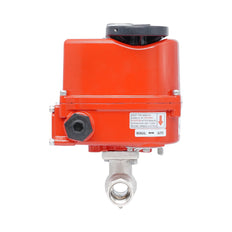 Válvula de bola eléctrica modulante 2 vías de latón Rp 1/4" 24 V AC/DC