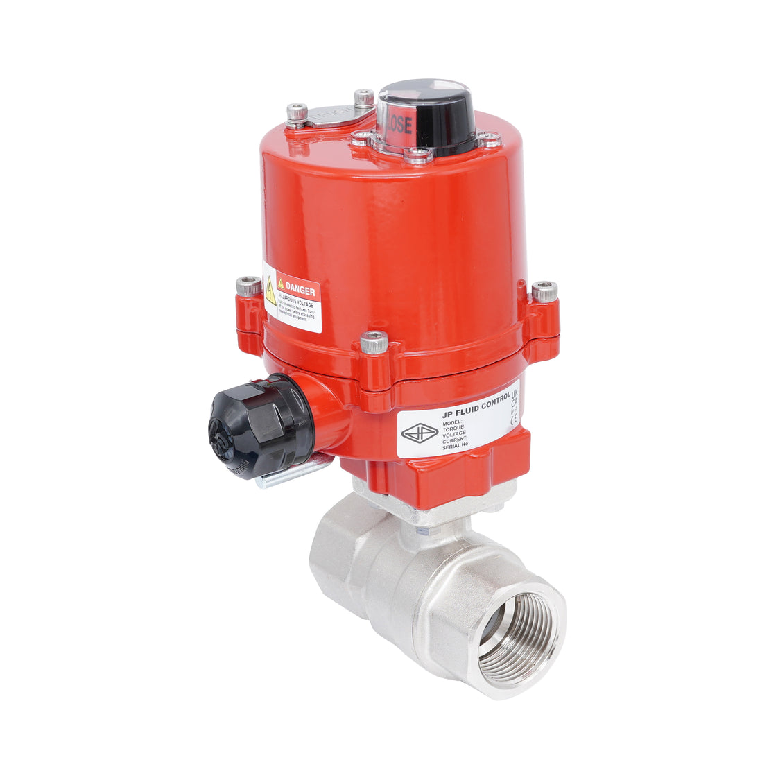 Válvula de bola eléctrica 2 vías de latón Rp 1-1/4" 24 V AC/DC