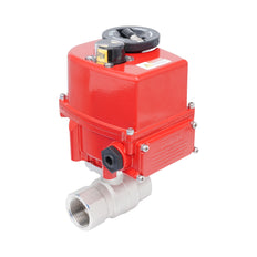 Válvula de bola eléctrica modulante 2 vías de latón Rp 1" 24 V AC/DC