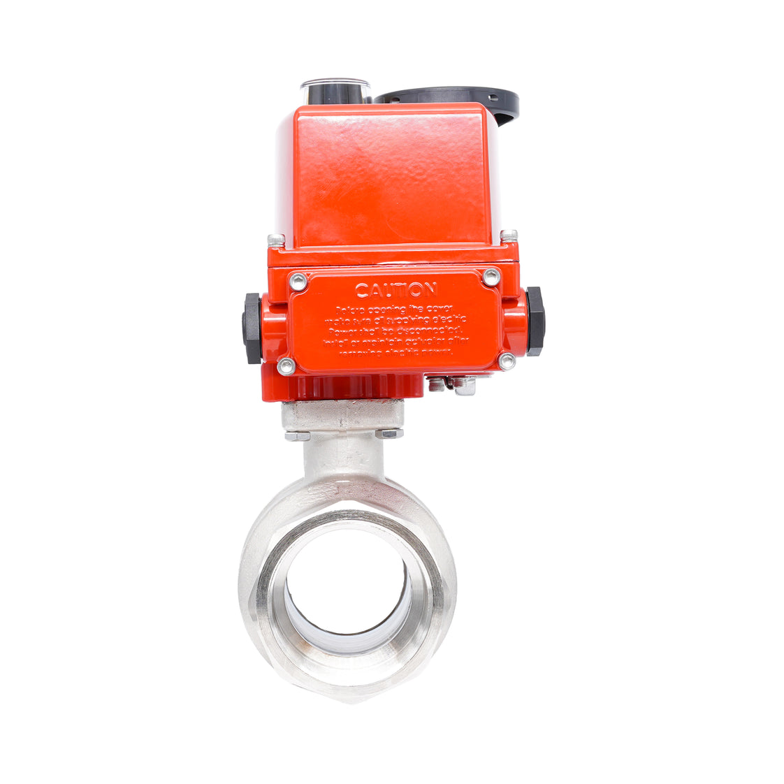 Válvula de bola eléctrica modulante 2 vías de latón Rp 2-1/2" 24 V AC/DC