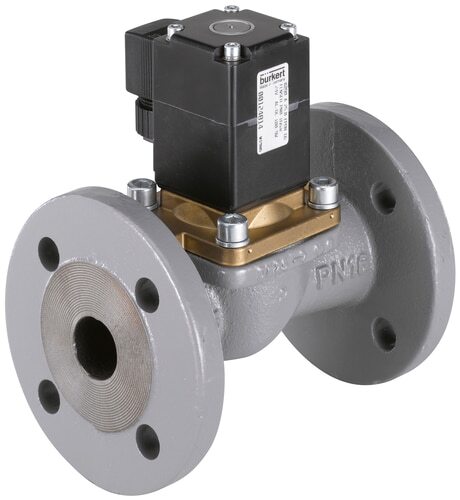 Válvula Solenoide 40 Mm Brida NC Hierro Fundido NBR 0-12Bar/174Psi 230VAC Vacío Antigolpe De Ariete 0290 120169