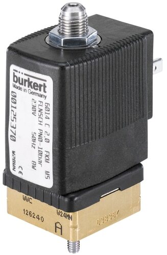 Solenoid Valve 3/2-Way 32x32 mm SFB flange NO Brass FKM 0-10bar/145psi 24VDC 6014 329926