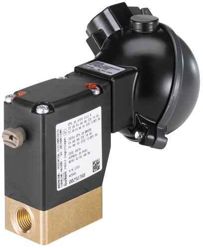 Electroválvula 3/2 vías G1/4'' Desviadora Acero inoxidable FFKM/FKM 0-5bar/73psi 230VAC 0330 144126