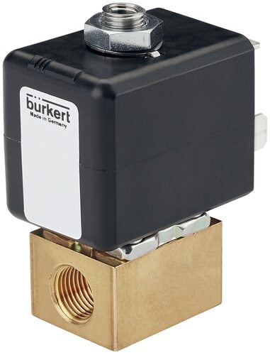 Solenoid Valve 3/2 NC M5 Brass FKM 0-6bar/87psi 24VDC 7012 20074824