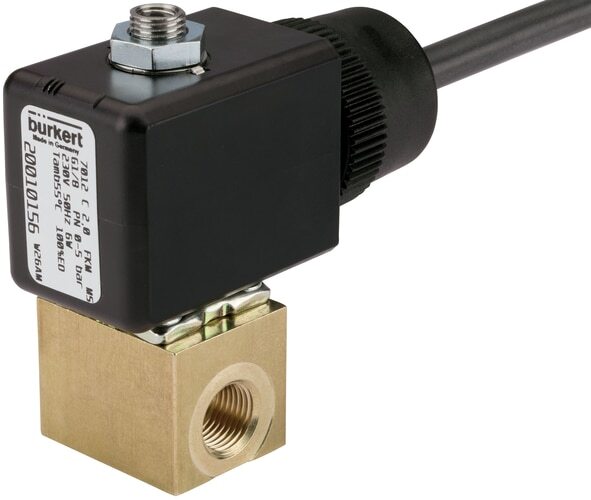 Válvula Solenoide 3/2 NC G1/4'' Banjo Plástico FKM 0-13bar/189psi 24VAC 7012 20077516