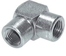 racor de 90 grados de acero galvanizado de 3/8'' NPT 210 Bar - Hidráulico