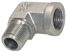 1/2'' NPT x 1/2'' NPT M/F Codo de 90 grados de acero galvanizado 210 Bar - Hidráulico