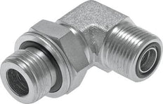 UN 1-7/16''-12 x G 1 1/4'' Macho Codo de 90 grados de acero galvanizado ORFS 250 Bar - Hidráulico