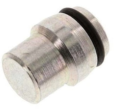 Tapón de cierre de acero galvanizado 28L para accesorios de anillo cortante 160 Bar DIN 2353 [2 piezas]