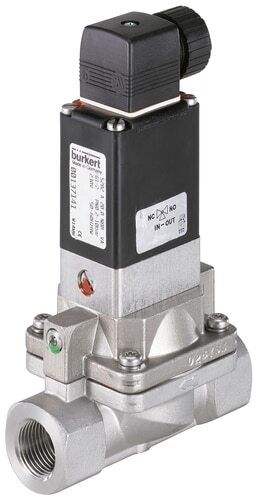 Solenoid Valve G1/2'' NC Stainless steel NBR 0.2-16bar/3-232psi 24VDC Anti-Waterhammer 5282 329302