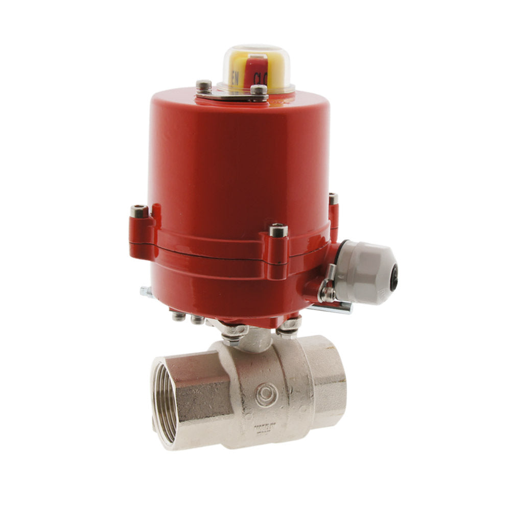 Electrical Ball Valve 2-Way G1-1/2'' Brass 12V DC