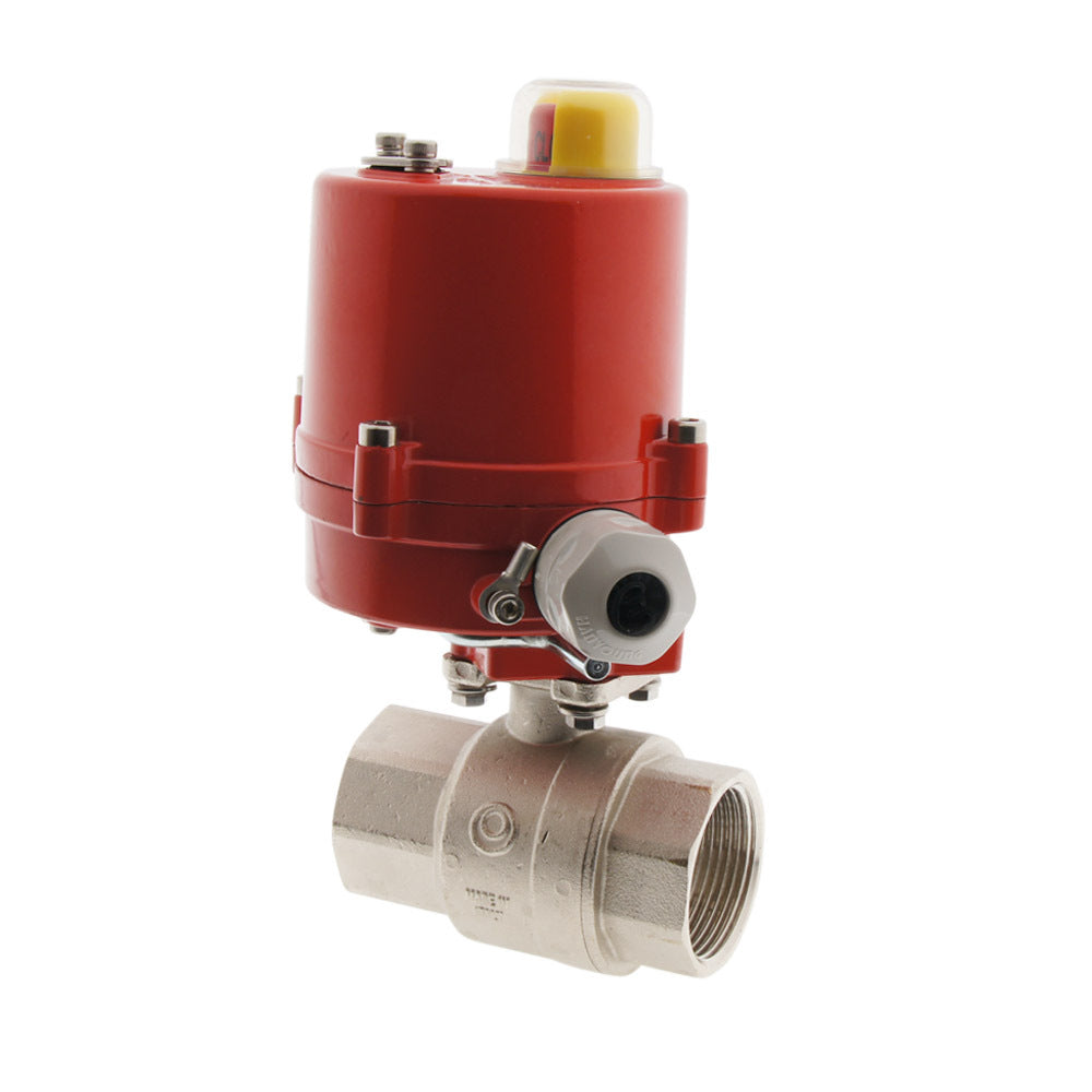 Electrical Ball Valve 2-Way G1-1/2'' Brass 12V DC