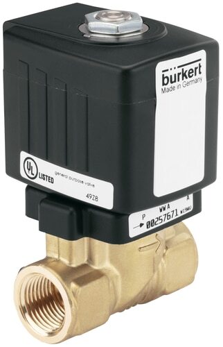Solenoid Valve G1/2'' NC Brass NBR 0.5-10bar/7-145psi 24VAC Anti-Waterhammer 6213 252122