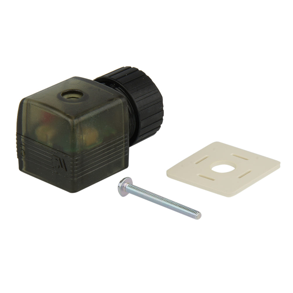 Connector 100-120V AC/DC (DIN - A) with Rectifier LED and Varistor - Burkert 2508 008365