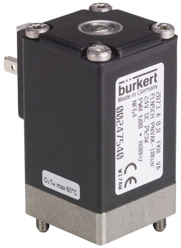 Solenoid Valve 32x32 mm SFB flange NC Stainless steel FKM -1-10bar/-15-145psi 24VDC Oxygen Fat/Oil Free 2873 247540