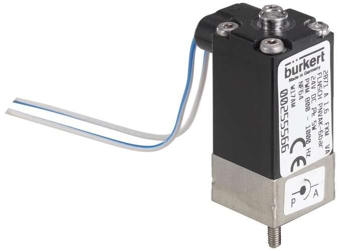 Electroválvula 20x20 mm SFB brida NC Acero inoxidable PCTFE -1-10bar/-15-145psi 12VDC 2871 313135