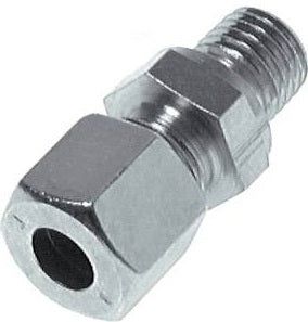 1/2'' NPT Macho x 14S Anillo de corte recto de acero galvanizado 630 Barra DIN 2353