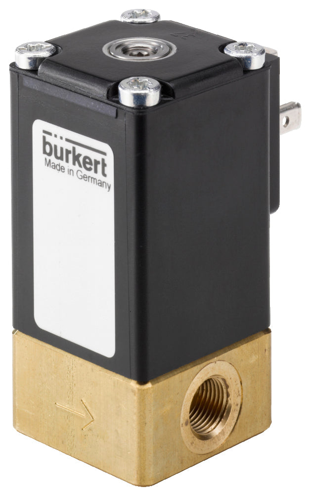 Solenoid Valve G1/8'' NC Brass FKM -1-10bar/-15-145psi 12VDC 2873 293478