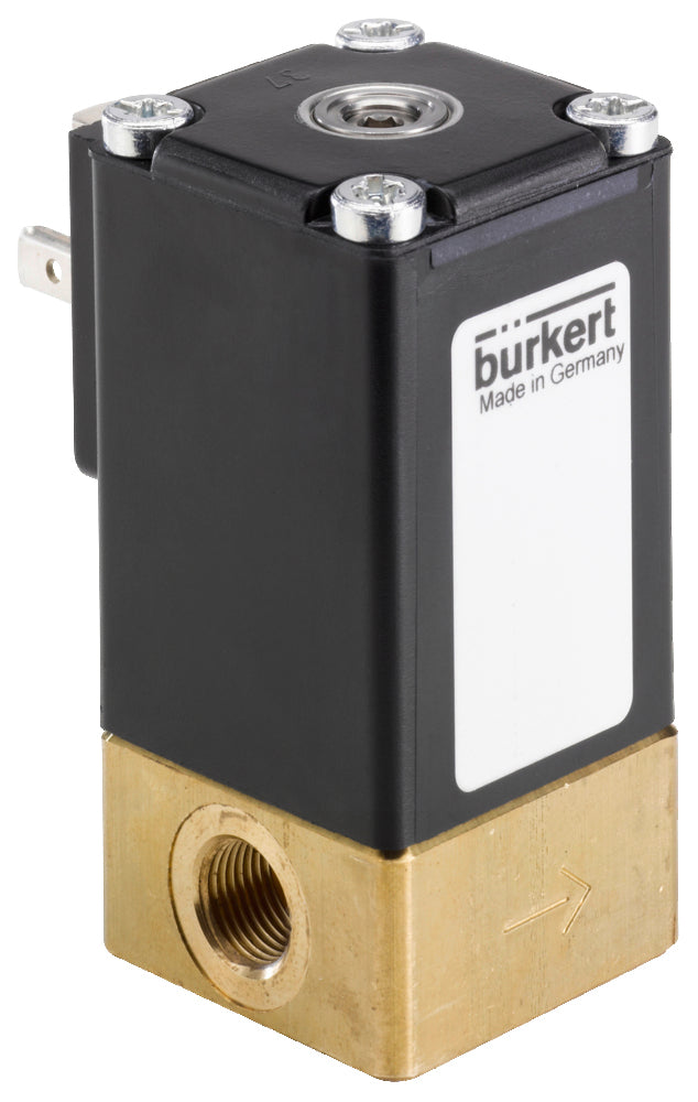 Válvula Solenoide G1/8'' NC Latón FKM -1-8bar/-15-116psi 24VDC Oxígeno Libre De Grasa/Aceite 2873 252639
