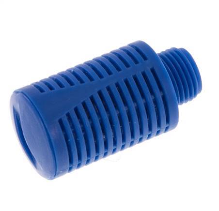 Silenciador Neumático de Plástico G1/8'' Autolimpieza Elementos de Relleno de Granulado [5 Piezas]