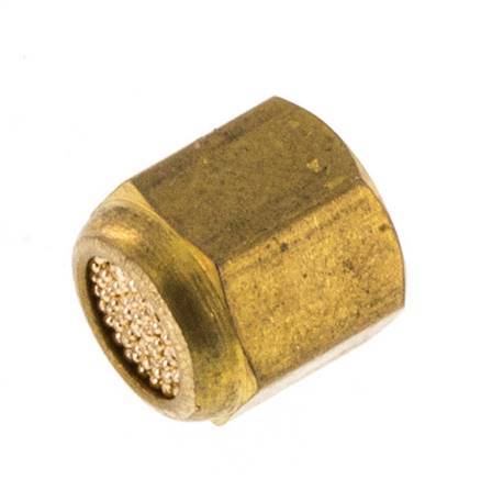 Silenciador Neumático Compacto de Bronce Sinterizado con Rosca Hembra M5 [5 Piezas]
